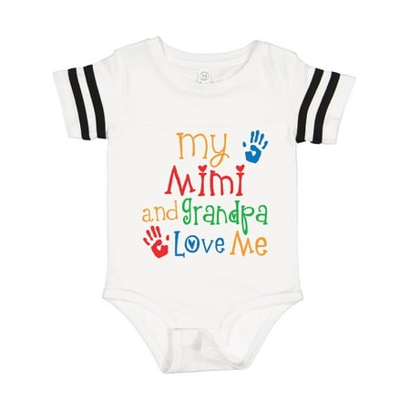

Inktastic My Mimi and Grandpa Love Me Gift Baby Boy or Baby Girl Bodysuit