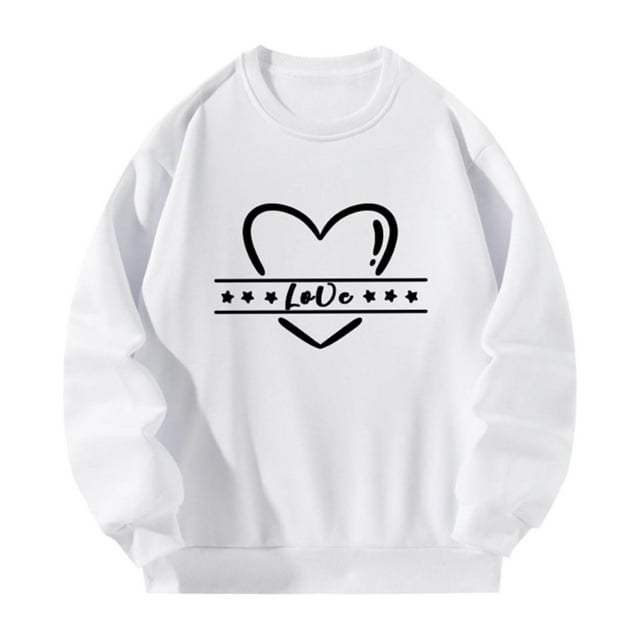 Sudadera de mujer con estampado de disfraces, cuello redondo, ropa deportiva para parejas M