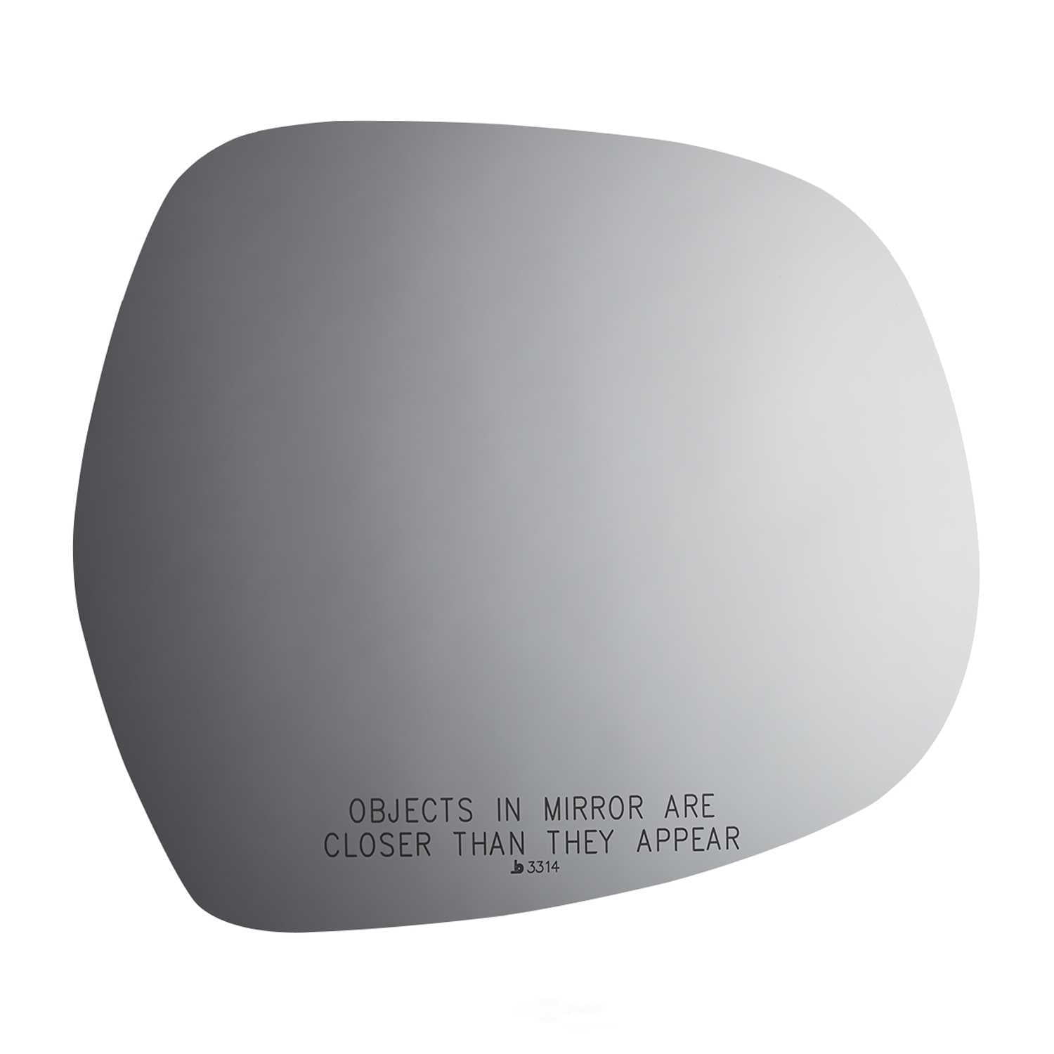 Burco Side View Mirror Replacement Glass - Clear Glass - 3314