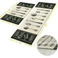 thumbnail image 3 of Kitchen Utensils Rugs Black Kitchen Mats for Floor 2 Piece, Anti Fatigue Floor Mat for Kitchen, Kitchen Floor Mats for in Front of Sink and Kitchen Matt for Standing for Kitchen Decor 17"X30"+17"X47", 3 of 6