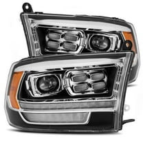 AlphaRex 09-18 Ram Truck LUXX-Series (5th Gen 2500 Style) LED Projector Headlights Black