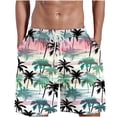 thumbnail image 2 of Puntoco pantalones cortos de verano para mujer, moda 2024, estampado de llama para hombre, pantalones cortos informales de playa con estampado hawaiano especial, pantalones cortos, 2 of 5