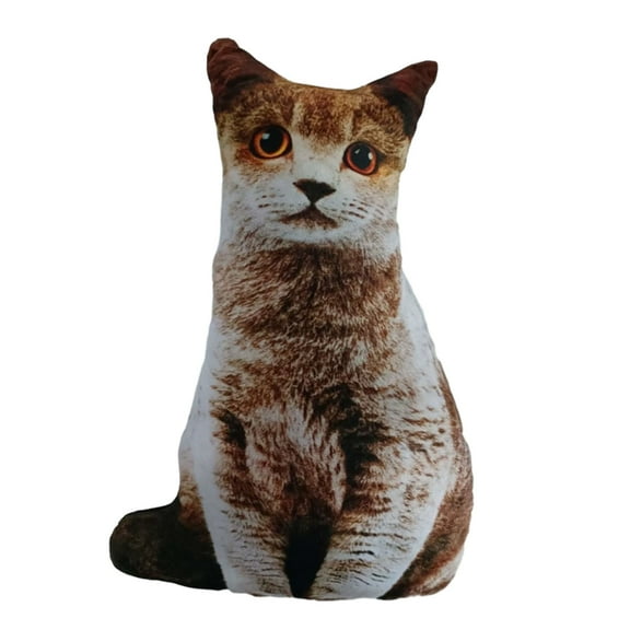 Necvior Cute Cat Printed Throw Pillow High Definition 3D Eyes Fashionable Cushion