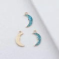 thumbnail image 5 of HOOUN 100 Pcs Multicolor Alloy Enamel Moon Charms Pendant 17X9MM Diy Making D20167-Blue, 5 of 8