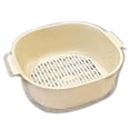 thumbnail image 2 of Cesta de drenaje de frutas para cocina, cuenco para mezclar, enjuague multiusos, escurridor, lavado, colador de cocina, juego de cuencos para cebada medio Soledad Cesta de drenaje, 2 of 10