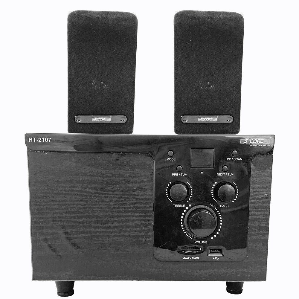 Home Theater Speaker Set 8 inch 2.1 Channel System Surround Speakers Cinema Tv Acoustic Audio Entertainment USB 8 Subwoofer 5 Core HT2107 Ratings 