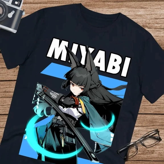 Reprint Rare Anime Miyabi ZZZ Zenless T Shirt Size S - 5Xl Black Size S - 5XL