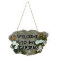 thumbnail image 1 of Shisuyan Welcome Hanging Plaque Multi 1Pack 6X4X0.4In, 1 of 8