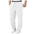 thumbnail image 3 of NIEWTR Men Joggers Casual Pants Hiking Outdoor Recreation Casual Pants Fitness Track Jogging Casual Pants Multi Pockets Sports Pants (M,Z02-White), 3 of 9
