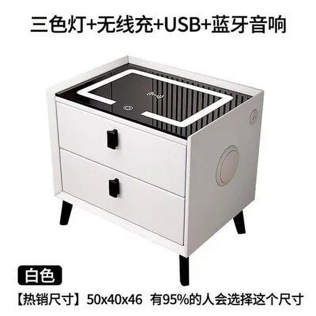Charging Smart Night Table Nordic Wooden Dressers Hotel Storage Modern Nightstand Drawers Table De Chevet Bedrooms Furniture My Lux Decor Round
