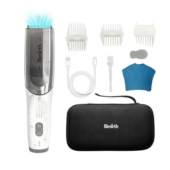 Pinnaco Hair Clippers Cordless Vacuum Haircut Kit Waterproof Rechargeable Battery