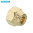 thumbnail image 4 of Uxcell 1/4 SAE Brass Flare Nut, 10 Pack 45 Degree Copper Flared Tube Fitting Brass Pipe Fitting Cap with Tape Matte, 4 of 6