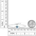 thumbnail image 4 of Gem Stone King 925 Sterling Silver Persian Blue Moissanite Solitaire Bracelet for Women (0.80 Cttw, Round Cut 6MM), 4 of 4