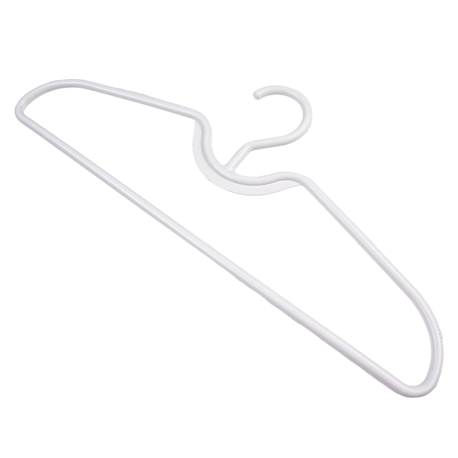 10 PCS Short Neck Anti-Slip Plastic Clothes Hangers Save Vertical Space