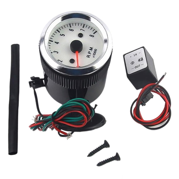 Tacómetro Turboalimentado Funcional Turbo Boost Gauge Con Luz Turbo Boost Tacómetro Preciso Medidor De Temperatura De Aceite Exquisito Medidor De Presión De Aceite De Plástico Para Vehículos De seitruly VI006088-00