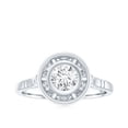 thumbnail image 4 of Rosec Jewels Lab Grown Diamond Half Carat Engagement Ring - EF-VS Grade - Ready To Gift, 14K White Gold, US 7.00, 4 of 8