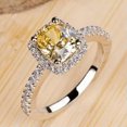 thumbnail image 4 of K-KED Romantic Cubic Zirconia Women Delicate Jewelry 925 Silver Ring Anniversary Gift Size 6-10-9-Silver, 4 of 8