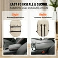 thumbnail image 4 of Asiento de coche para perros con consola central VEVOR, asiento elevador para perros pequeños, asiento de coche para mascotas con reposabrazos para coche con correa con clip, correas ajustables, 4 of 9