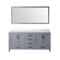 thumbnail image 3 of Jacques 72 in. W Dark Grey Double Bath Vanity, Cultured Marble Top, and 28 in. Mirror, 3 of 8