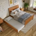 thumbnail image 3 of Portland Full Wood Bed with Matching Footboard & Trundle in Light Toffee, 3 of 13