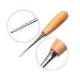 thumbnail image 2 of Inteprter Kit de herramientas para manualidades de cuero, agujas de coser a mano, punzón, punzón, trabajo de tallado, conjunto de Groover de sillín para De coser Inteprter HA021208-00, 2 of 5