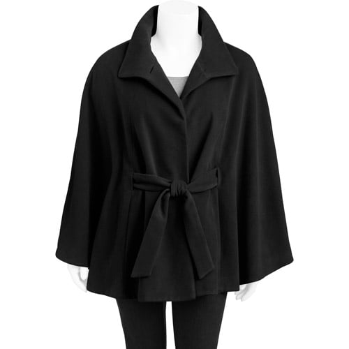 wool belted cape