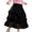 P167 Black, variant on Tfken Girls Soft Skirts Daily Wear Soft Holiday Elastic Waist Long Tulle Skirts Lightweight Fashion Children Classic Clothes Size 4-5 Years
