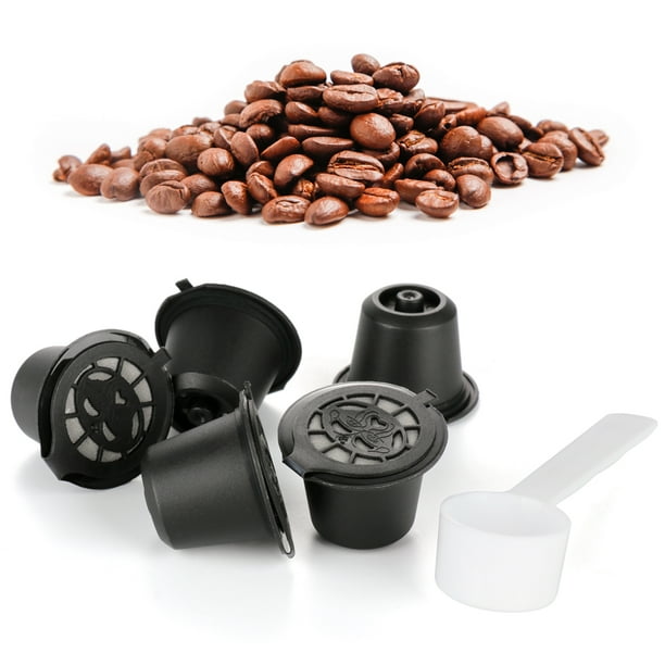 5 Pcs Reusable Coffee Capsule Filters Set Compatible with Nespresso