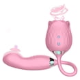 thumbnail image 3 of Xbonp Rose Toys Vibrators for Women, 3 in 1 G-spot Vibrator with Dildo Vibrating Skin, 3 of 4