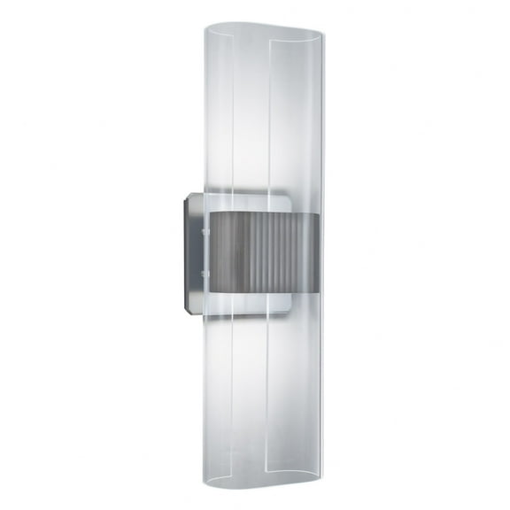 8165-BN-CA-Norwell Lighting-Gem - 16W LED Wall Sconce In Modern and Contemporary Style-17 Inches Tall and 5 Inches Wide-Brushed Nickel Finish