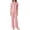 Pink Love, variant on Womens Pajama Set Short Sleeve Love Heart Print Comfy Button Down Shirt and Pants 2Pcs Sleepwear, Size S