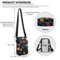thumbnail image 6 of HELLHERO Vinyl Record Stack Adjustable Shoulder Strap Crossbody Bag 4.33"x1.97"x7.09" for Unisex Polyester, 6 of 7