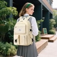 thumbnail image 2 of VARLIVOO Frauen Rucksack Mädchen Schulrucksack 15,6 Zoll Laptop Student College Tagesrucksack Damen Daypack Wasserdicht Reisen Taschen Polyester, 2 of 3