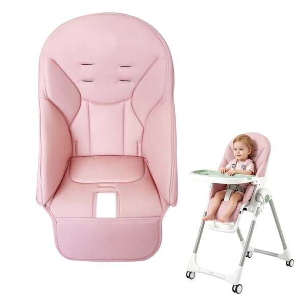 High Chair Cover Replacement - Universal Fit Cushion Pad for kids, Compatible with Most Chairs, PU Leather, Spill-Proof & Machine Washable