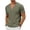 Army Green, variant on Deep V Neck Linen T Shirts for Men Summer Fashion Short Sleeve Tees Business Casual Loose Work Shirt Solid Color Breathable Gauze Shirts Dark Gray 3XL