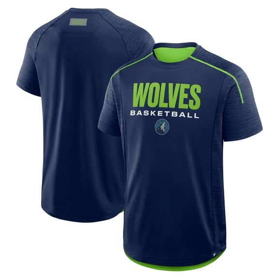 Men's Fanatics Navy Minnesota Timberwolves Inbound Pass Play Practice T-Shirt