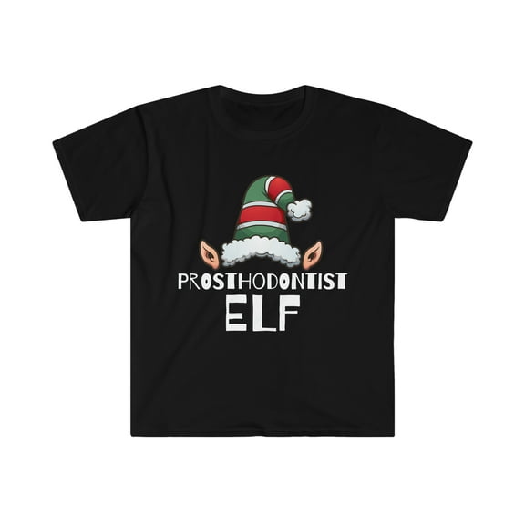 Prosthodontist Elf Christmas Unisex T-shirt, S-3XL Holidays Xmas Elves