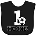 thumbnail image 3 of Inktastic First Birthday Soccer 1 Year Old Boys or Girls Baby Bib, 3 of 4