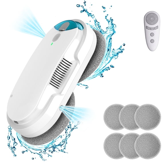 Limpiador de Ventanas Inteligente Automático | Tecnología de Ondas Sonoras + Control Remoto | Para Ventanas, Azulejos y Puertas de Vidrio