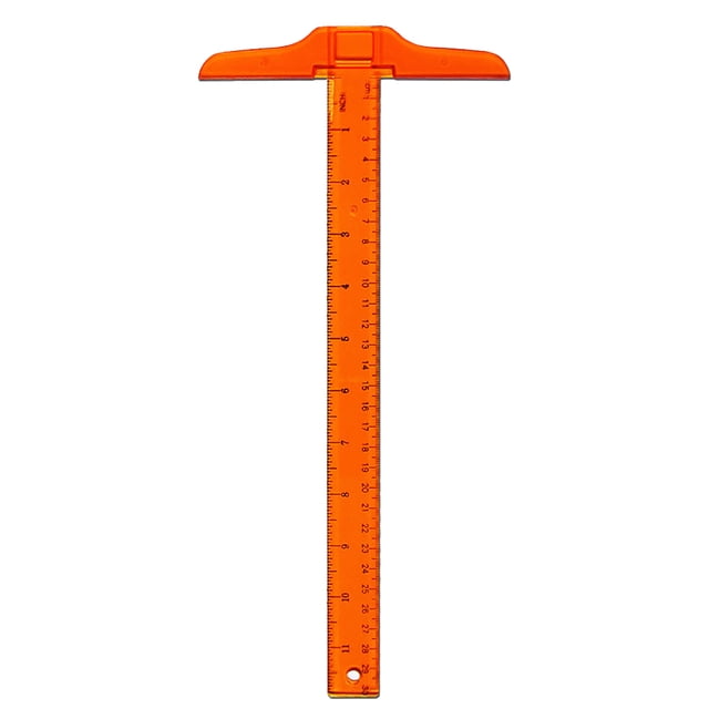 Coofit T-Square Multipurpose Plastic T-Ruler Measure Tool for Craft Drafting Painting