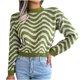 thumbnail image 2 of Suéter de cuello redondo para mujer, suéter informal de invierno de color liso, manga larga, cuello redondo, suéter para mujer, 2 of 7