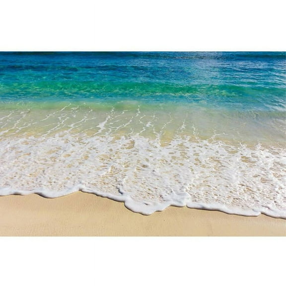 SIEYIO 3D Ocean Beach Floor Sticker Seawater Wallpaper Self-Adhesive Wall Mural Decal