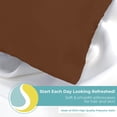 thumbnail image 3 of Spasilk Satin Pillowcase for Hair and Face Beauty, Queen/Standard, 1 Pack, Chocolate, 3 of 7