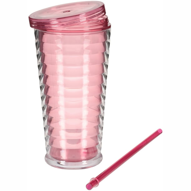 Mainstays® Pink Double Wall Tumbler