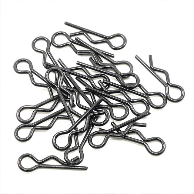 100PCS 1:10 1:16 1:8 Universal Car Shell Clip Pin Buckles 02053 86090 85734 R Clips for DIY HSP On-road RC Cars Accessories