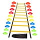 thumbnail image 3 of Escalera de agilidad resistente para entrenamiento con bolsa de transporte. Ejercicio de pies multiusos que mejora Amarillo, 3 of 9