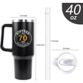 thumbnail image 2 of 70th Birthday Gifts for Him Her - 1954 Birthday Tumbler for Women Men Dad Mom - 40 OZ Stainless Steel Cup Travel Mug Water Bottle with Handle and Straw - The Best Birthday Gift Ideas, 2 of 5