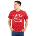 thumbnail image 3 of Finish Strong Bible Scripture Quote Men's Graphic T Shirt Tees Brisco Brands S, 3 of 6