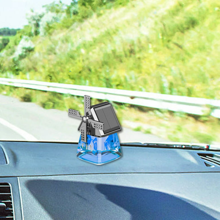 Auto Windmill Solar Car Perfume Air Freshener Aromatherapy Cute Car Energy  Rotating Aromatherapy Diffuser Interior Decoration Accessories_a_hf