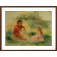 thumbnail image 2 of Art.com Woman with Two Children Sitting on the Ground, 1902-03 (Oil on Canvas) Giclee Print by Pierre Auguste Renoir, Brown Frame Wall Art, 29" x 23", 2 of 5